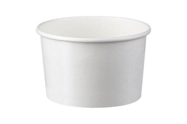 Paper Ice Cream Bowl White 4 oz. | Intertan S.A.