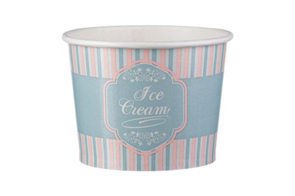Paper Ice Cream Bowl Patisserie Design 12 oz | Intertan S.A.