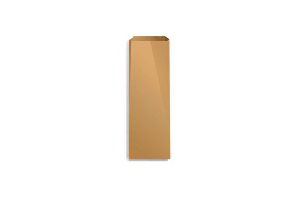 Greaseproof Paper Bags Brown 9x27cm. | Intertan S.A.