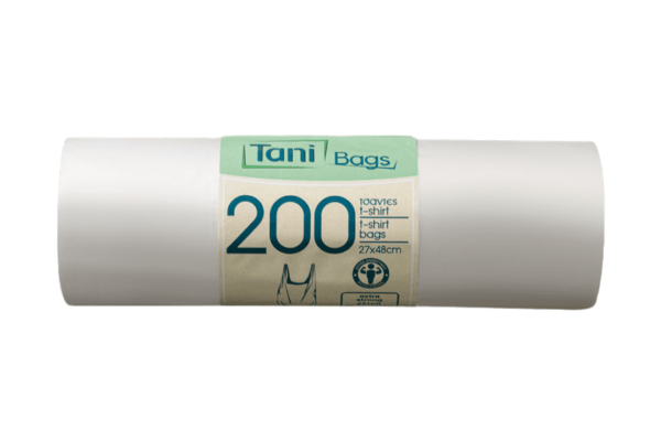 TRANSPARENT T-SHIRT BAGS HEAVY DUTY 48cm 20rollsx200pcs. | Intertan S.A.