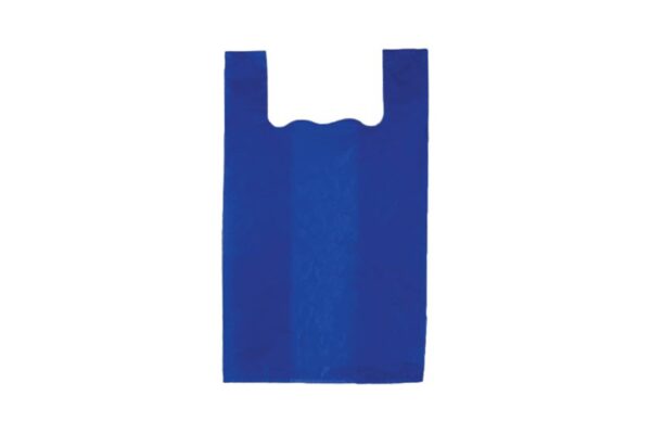 HDPE DELUXE T-SHIRT BAGS 60cm BLUE 10packX1kg | Intertan S.A.