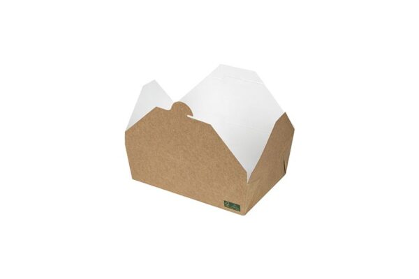 Παρ/μο Kraft FSC® Σκεύος Φαγητού - Φάκελος 2000 ml. Λευκό Εσωτερικό 19,5x14x6.3 cm. | ΙΝΤΕΡΤΑΝ Α.Ε.