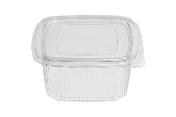 Premium PET Rectangular Container 1500 ml. with Hinged Lid | Intertan S.A.