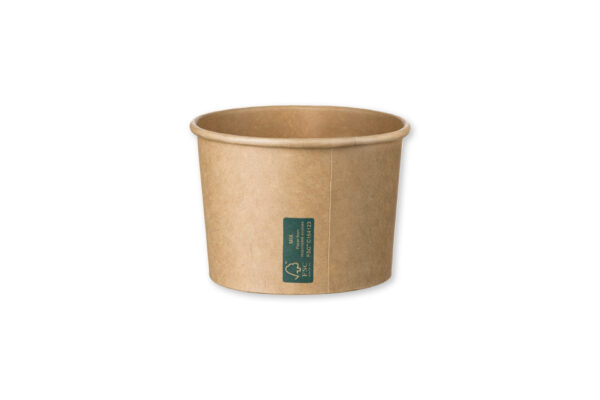 Kraft Paper Cups FSC® for Ice Cream 8oz | Intertan S.A.