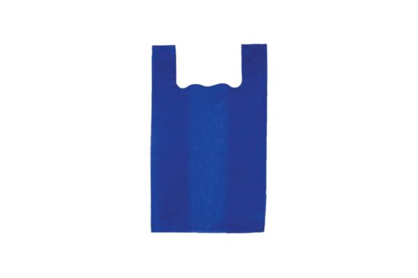 SUPERDELUXE T-SHIRT BAGS 43cm BLUE 10packX1kg | Intertan S.A.
