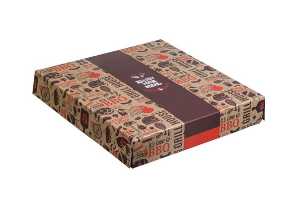 Food Boxes with Metalised PET Τ22Χ22 (22x22x4) ENJOY DESIGN 10KG | Intertan S.A.