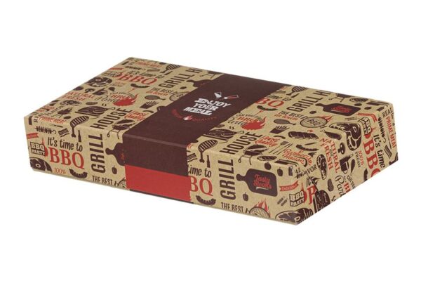 Food Boxes with Metalised PET Τ24 (25x13x4.5) ENJOY DESIGN 10KG | Intertan S.A.