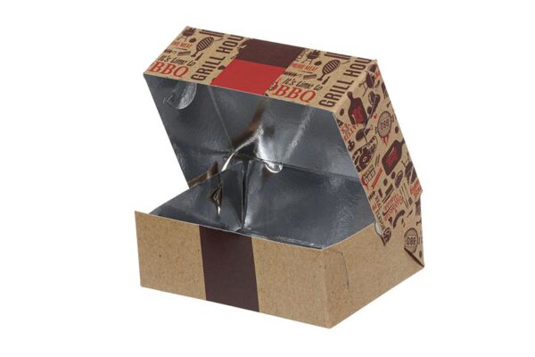 Food Boxes with Metalised PET Τ42 (14x10.5x4.8) ENJOY DESIGN | Intertan S.A.