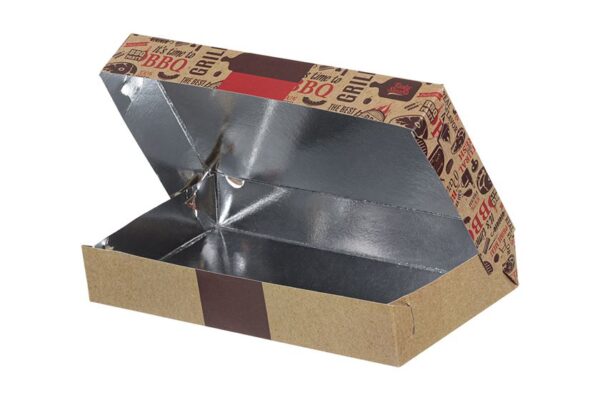 Food Boxes with Metalised PET T4 (28x15x4.3) ENJOY DESIGN 10KG | Intertan S.A.