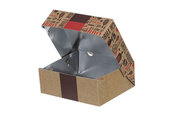 Food Boxes with Metalised PET Τ8 (16x13.5x6) ENJOY DESIGN | Intertan S.A.