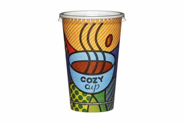 Xάρτινα Ποτήρια Μονού Τοιχώματος 16oz Cozy Cup | ΙΝΤΕΡΤΑΝ Α.Ε.