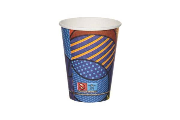 Χάρτινο Ποτήρι Μονότοιχο Cozy Cup 12oz 90mm 20x50 τεμ. | ΙΝΤΕΡΤΑΝ Α.Ε.