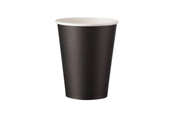 Paper Cup Single Wall 12oz Black Colour | Intertan S.A.