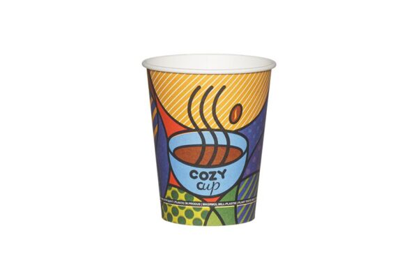 Ποτήρι Χάρτινο Μονότοιχο Cozy Cup 8oz | ΙΝΤΕΡΤΑΝ Α.Ε.