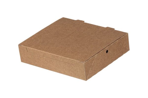Aυτόματο Κουτί Kraft Λευκό Εσωτερικό Κρέπας – Βάφλας 21,7x18x5 cm. | ΙΝΤΕΡΤΑΝ Α.Ε.