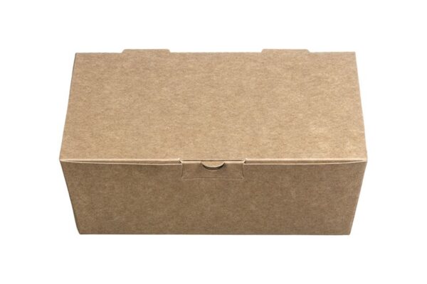 Αυτόματο Κουτί Kraft για Διπλό Burger Λευκό Εσωτερικό 20,7×14,5×7,5cm. | ΙΝΤΕΡΤΑΝ Α.Ε.