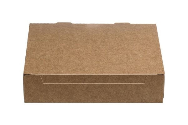 Aυτόματο Κουτί Kraft Λευκό Εσωτερικό για Ποικιλία 27x19x7,5cm. | ΙΝΤΕΡΤΑΝ Α.Ε.