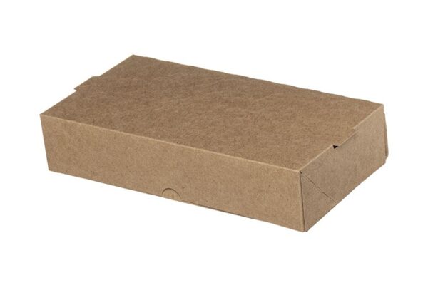 Kraft Automated Food Boxes White Interior T24 24,1 x 13 x 5,5 cm. | Intertan S.A.