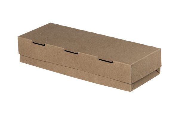 Kraft Automated Food Boxes White Interior T28 24,9x10x5,2 cm. | Intertan S.A.