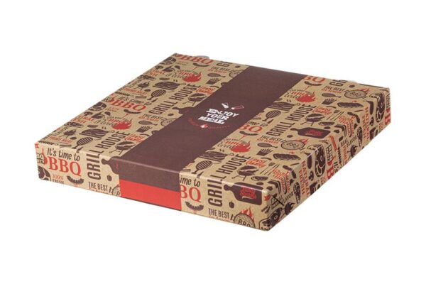Food Boxes with Metalised PET Τ26 (26x26x4) ENJOY DESIGN 10KG | Intertan S.A.