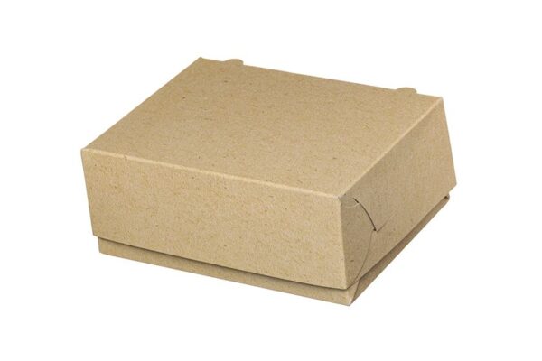 Food Boxes with Metalised PET T8 (16x13.5x6) KRAFT DESIGN 10KG | Intertan S.A.