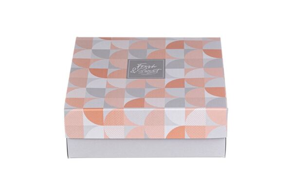 Pastry Boxes with Inner Metalised PET Coating Fresh N Sweet Design K10 | Intertan S.A.