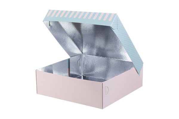 Confectionary Paper Box Aluminium Coating Patisserie Design K15 | Intertan S.A.