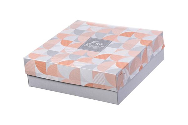 Pastry Boxes with Inner Metalised PET Coating Fresh N Sweet Design K15 | Intertan S.A.