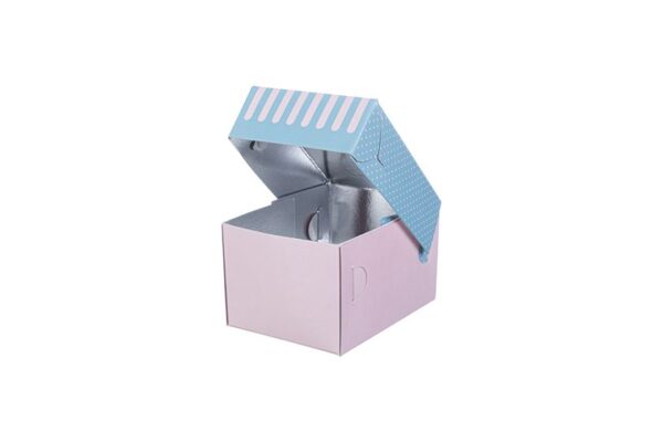 Confectionary Paper Box Aluminium Coating Patisserie Design K2 | Intertan S.A.