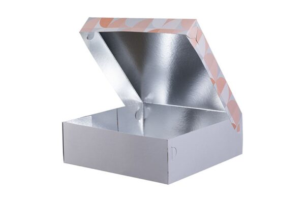 Pastry Boxes with Inner Metalised PET Coating Fresh N Sweet Design K30 | Intertan S.A.
