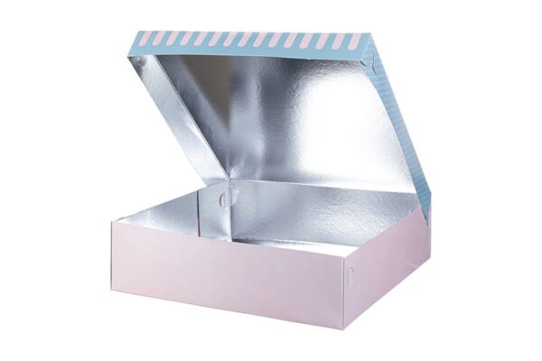 Pastry Boxes with Inner Metalised PET Coating Patisserie Design K35 | Intertan S.A.