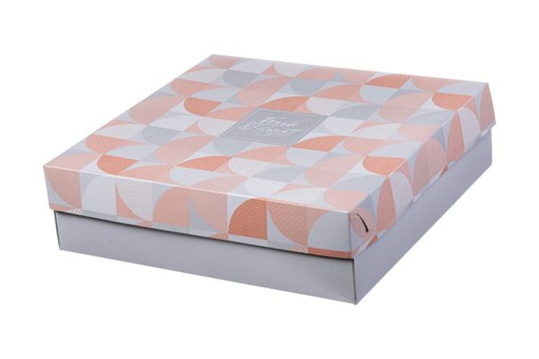 Paper Pastry Boxes Aluminium Coating Fresh n Sweet Design K35 | Intertan S.A.