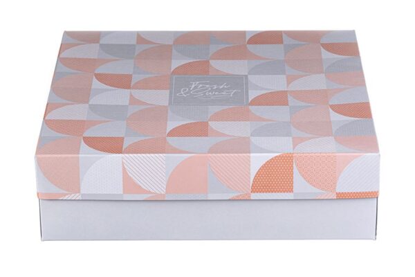Paper Pastry Boxes Aluminium Coating Fresh n Sweet Design K35 | Intertan S.A.
