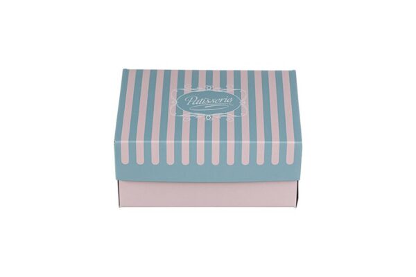 Pastry Boxes with Inner Metalised PET Coating Patisserie Design K4 | Intertan S.A.