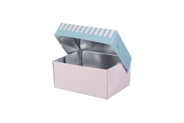 Confectionary Paper Box Aluminium Coating Patisserie Design K4 | Intertan S.A.
