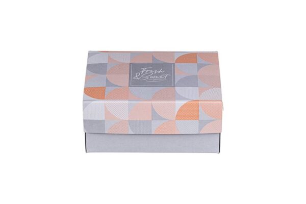 Pastry Boxes with Inner Metalised PET Coating Fresh N Sweet Design K4 | Intertan S.A.