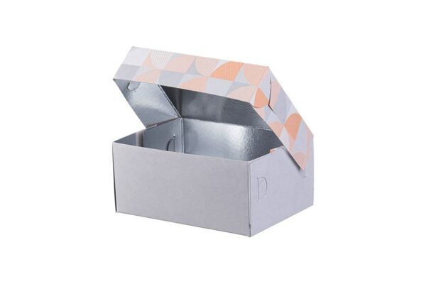 Pastry Boxes with Inner Metalised PET Coating Fresh N Sweet Design K4 | Intertan S.A.