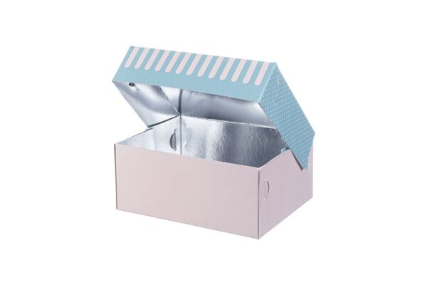 Pastry Boxes with Inner Metalised PET Coating Patisserie Design K6 | Intertan S.A.