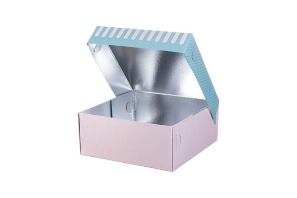 Confectionary Paper Box Aluminum Coating Patisserie Design K8 | Intertan S.A.