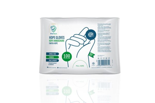 HDPE Gloves Transparent Powder free - One size | Intertan S.A.