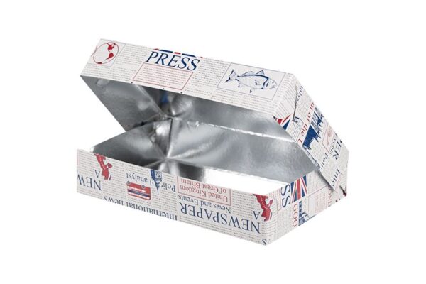 Fish and Chips Box - Small 23.5x15.5x5 cm. | Intertan S.A.