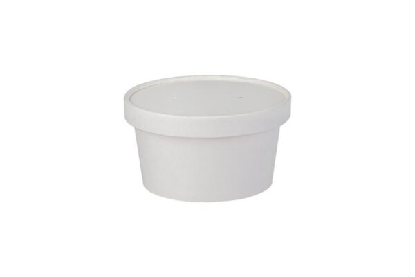 White Kraft Paper Food Bowls 20oz (580ml) | Intertan S.A.