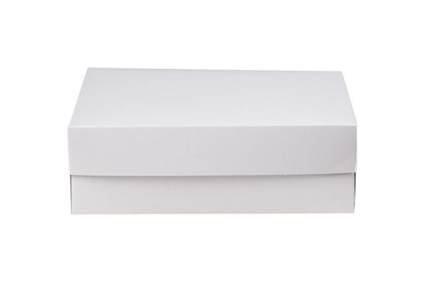 Pastry Boxes with Inner Metalised PET Coating White Design K15 | Intertan S.A.