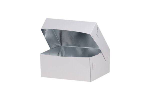 White Confectionary Paper Box Inner Metalised PET Coating K6 | Intertan S.A.