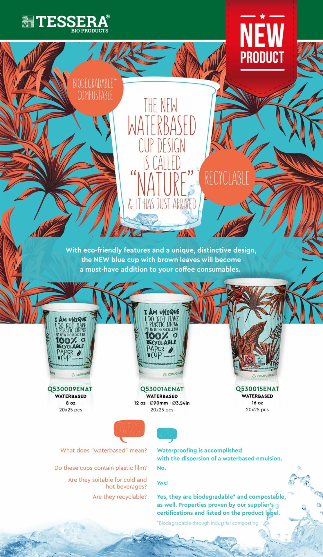 Waterbased Paper Cups "Nature" Newsletter | Intertan S.A.