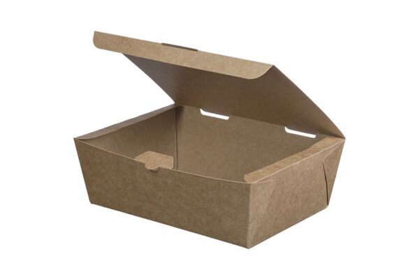Αυτόματο Κουτί Kraft FSC® για Διπλό Burger | ΙΝΤΕΡΤΑΝ Α.Ε.