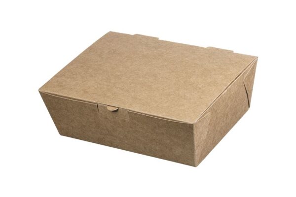 Kraft Paper Automated Food Boxes Double Burger | Intertan S.A.