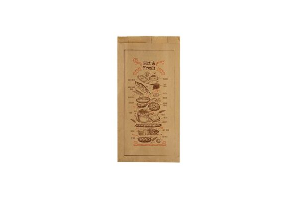 Kraft Paper Bags HOT n FRESH 17x33cm. | Intertan S.A.