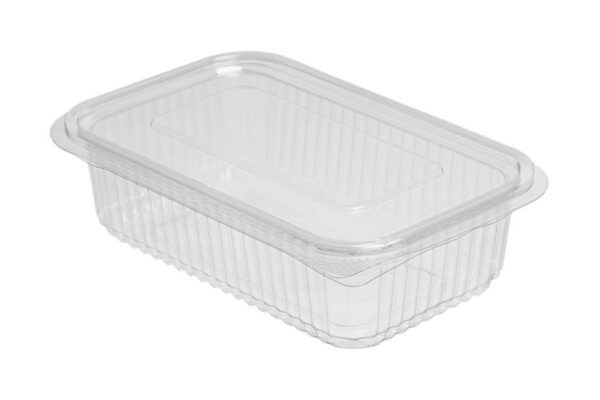 PET Food Containers with Hinged Flat Lid 750 ml | Intertan S.A.