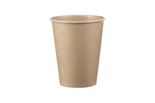 Single Wall Paper Cups FSC® 12oz 90mm Kraft | Intertan S.A.